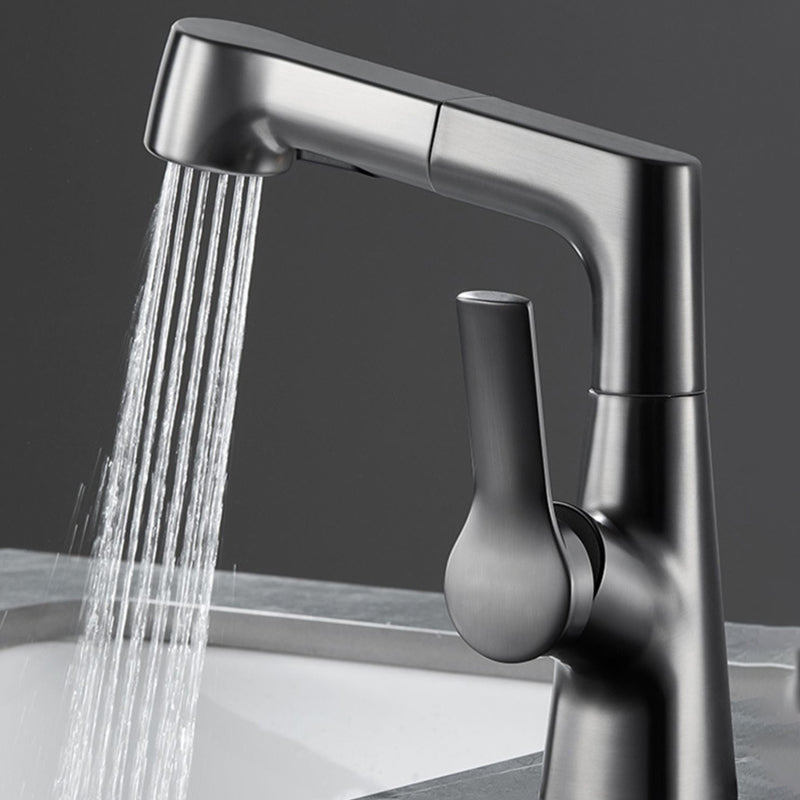 BowLift | Modern 1-Lever Sink Faucet Round Basin Faucet Brass