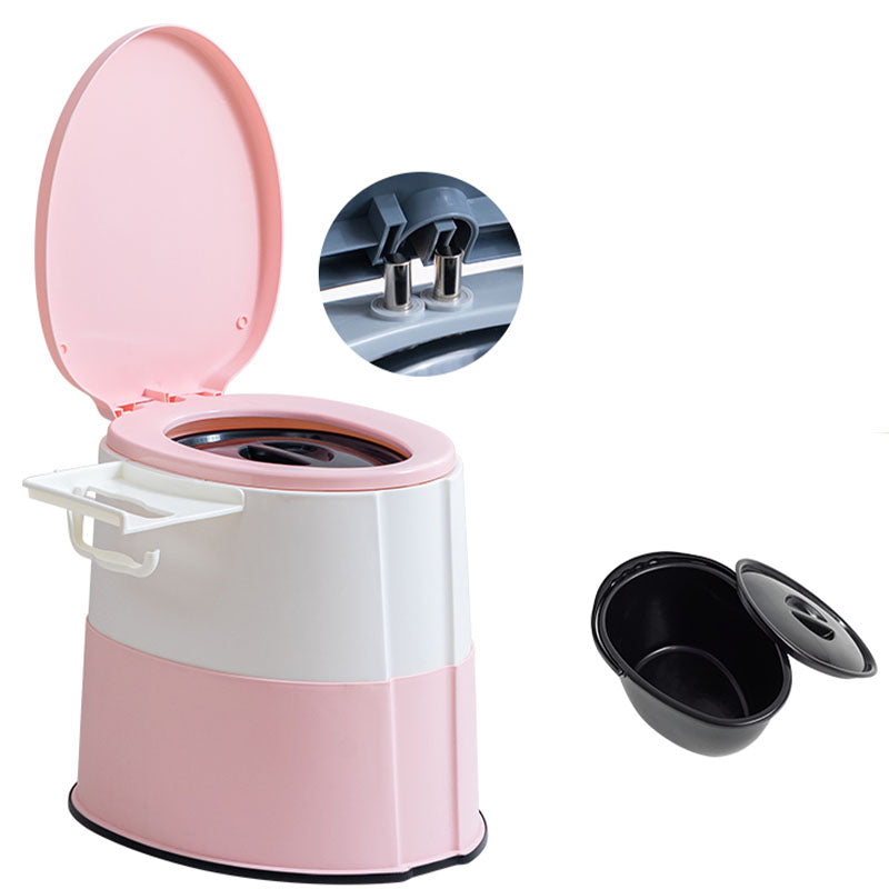 BowLift | Contemporary plastic floor-mounted toilet bowl with toilet seat for the bathroom