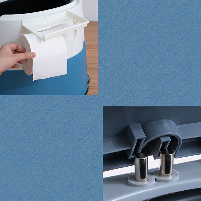 BowLift | Contemporary plastic floor-mounted toilet bowl with toilet seat for the bathroom