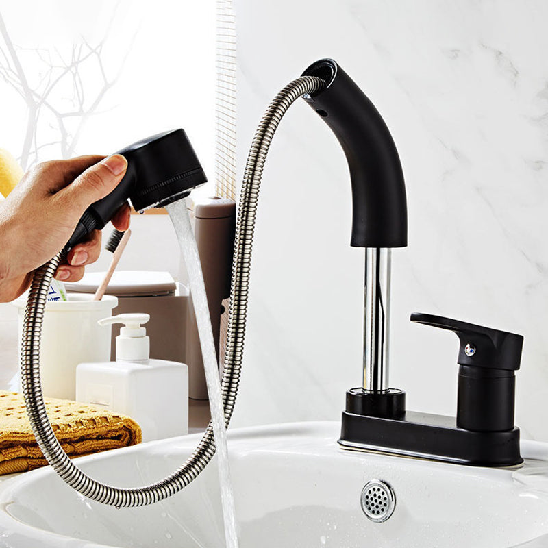 BowLift | Low arc basin mixer with 1 handle for basins with overflow