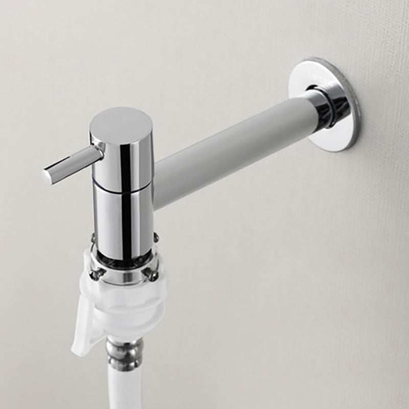 BowLift | Contemporary Wall-Mounted Bathroom Faucet Single Hole Low Arc Solid Brass Circular Faucet