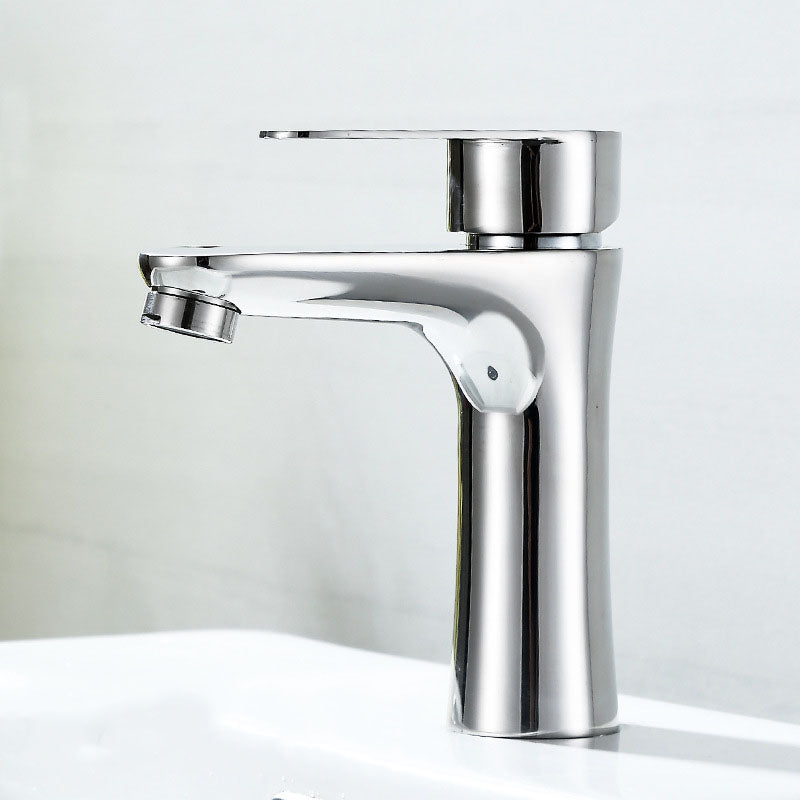 BowLift | Contemporary Stainless Steel Sink Faucet Lever Handles Low Arc Sink Faucet