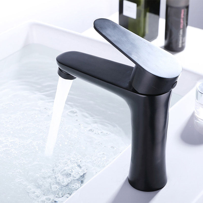 BowLift | Contemporary Stainless Steel Sink Faucet Lever Handles Low Arc Sink Faucet