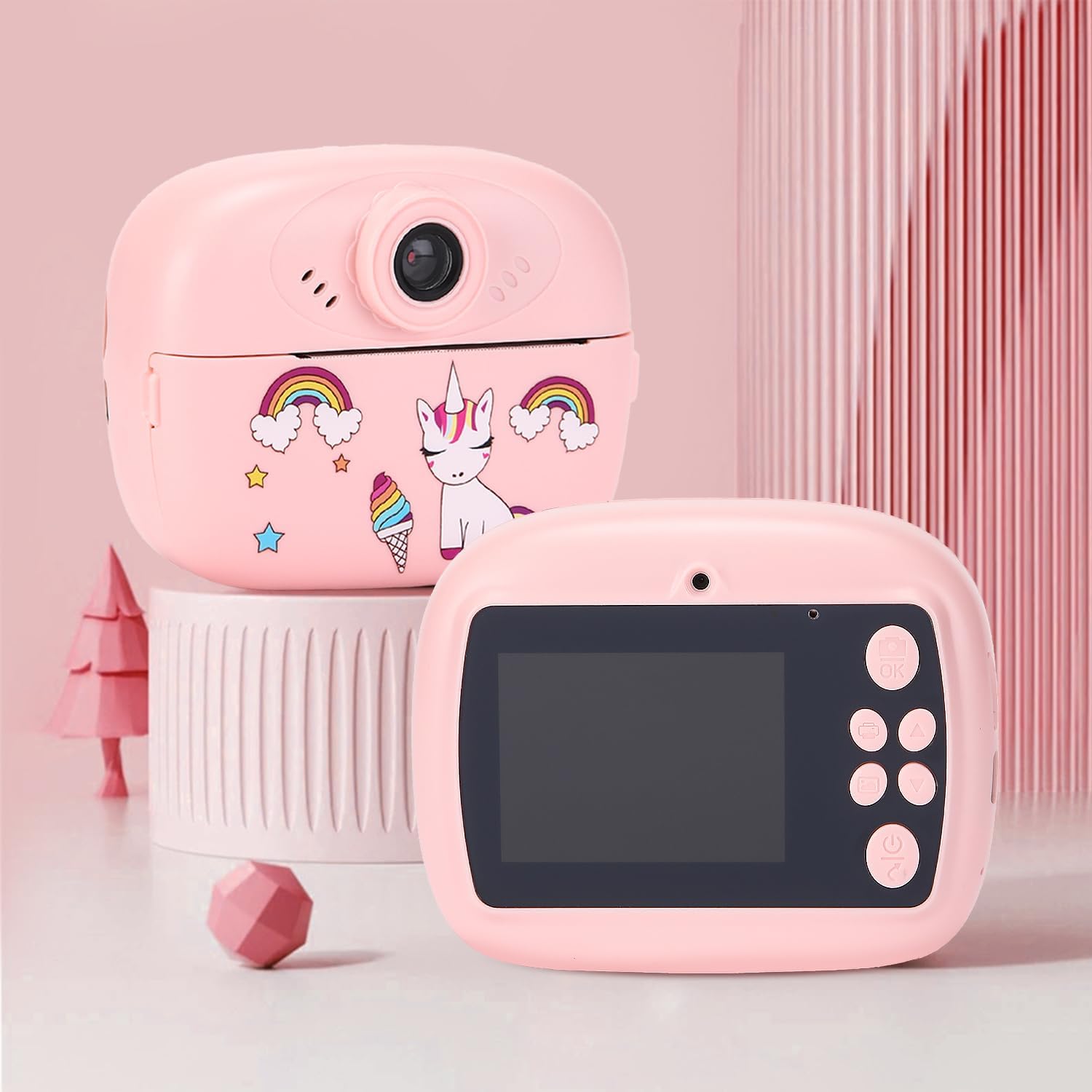 BowLift | Instant Print Kids Camera with Dual Lens, HD Video and Creative Kit – Lymora