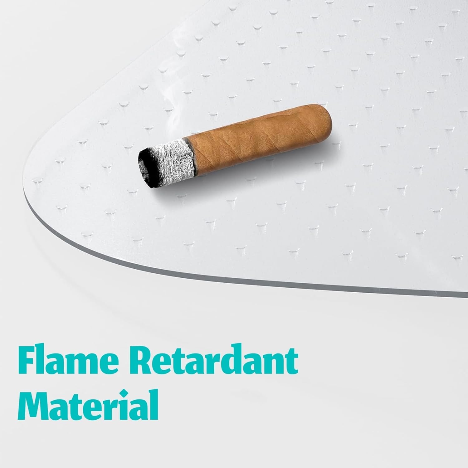 BowLift | Clear PVC Office Chair Mat for Low-Pile Carpet Floors – 120×90 cm Protector – Myrida