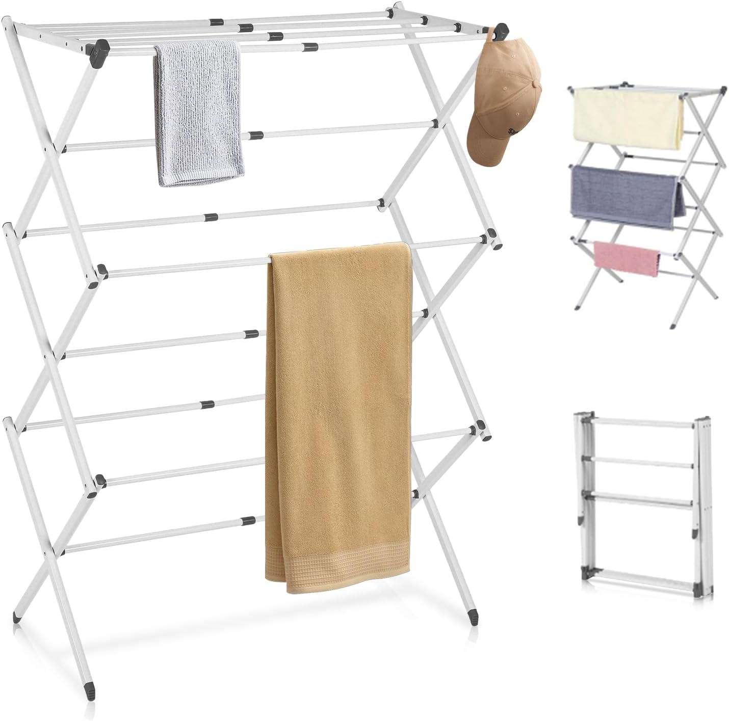 BowLift | 3-Tier Foldable Clothes Drying Rack – DryMate