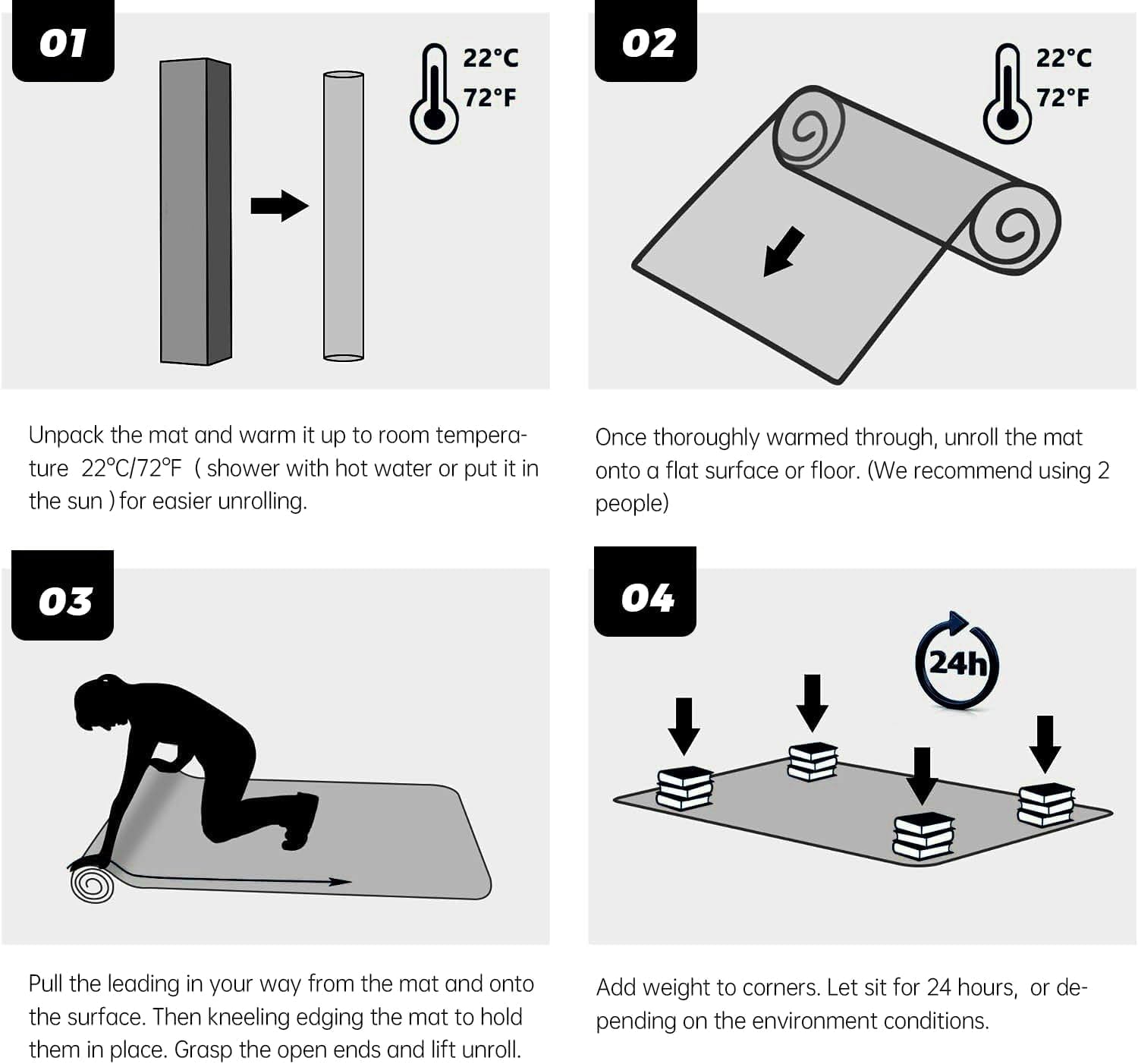 BowLift | Clear PVC Office Chair Mat for Low-Pile Carpet Floors – 120×90 cm Protector – Myrida