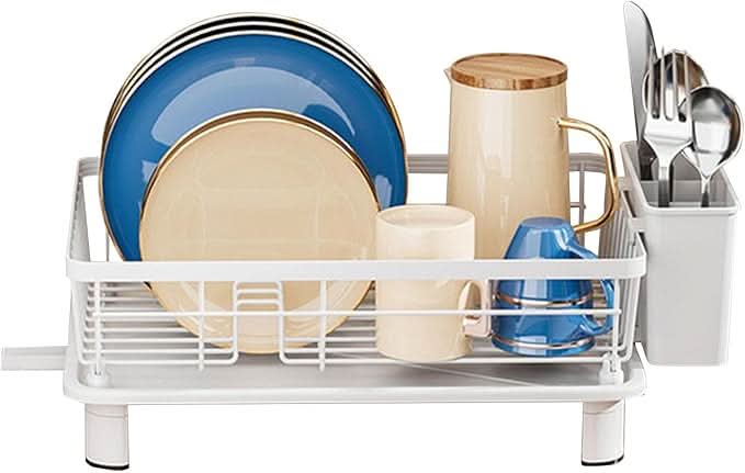 BowLift | Dish Drying Rack with Drainage and Cutlery Holder