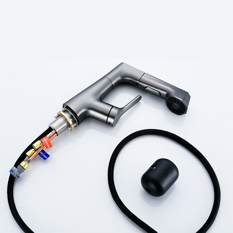 BowLift | Contemporary Style Center Sink Faucets Lever Handles Faucets for Bathroom