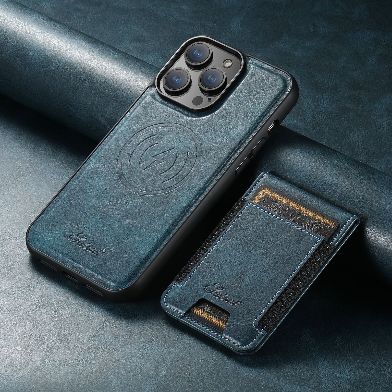 BowLift | Leather phone case with card holder and MagSafe compatibility