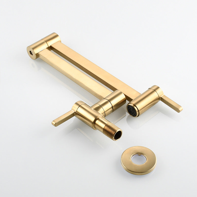 BowLift | Beautiful Wall Mounted Brass Fixtures Stain Resistant Wall Mounted Bathroom Faucet