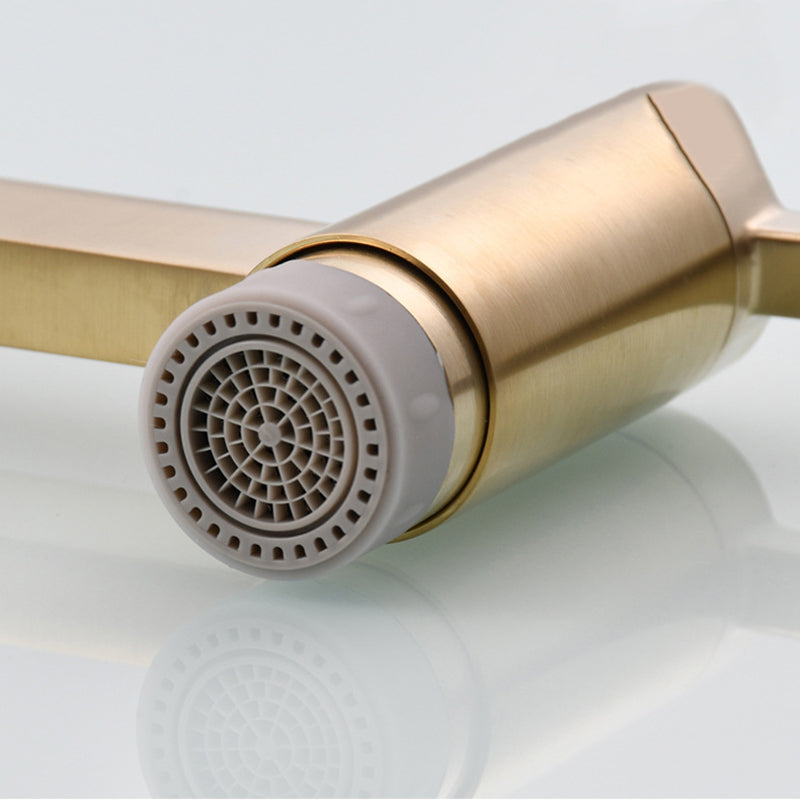 BowLift | Beautiful Wall Mounted Brass Fixtures Stain Resistant Wall Mounted Bathroom Faucet