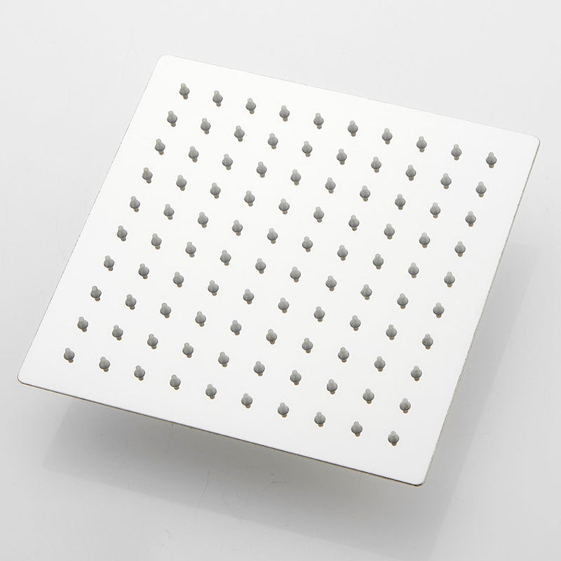 BowLift | Silver Square Double Shower Head Modern Water Filtration Wall Mounted Shower Head