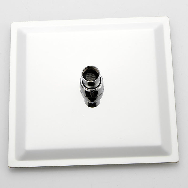 BowLift | Silver Square Double Shower Head Modern Water Filtration Wall-Mounted Shower Head