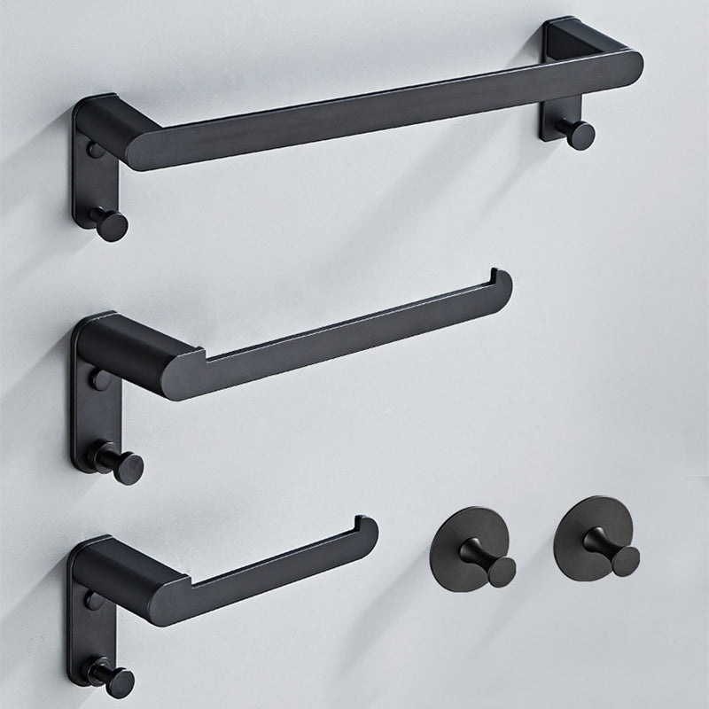 BowLift | Metal Bathroom Set 5-piece Modern Style Black Bathroom Accessories Set