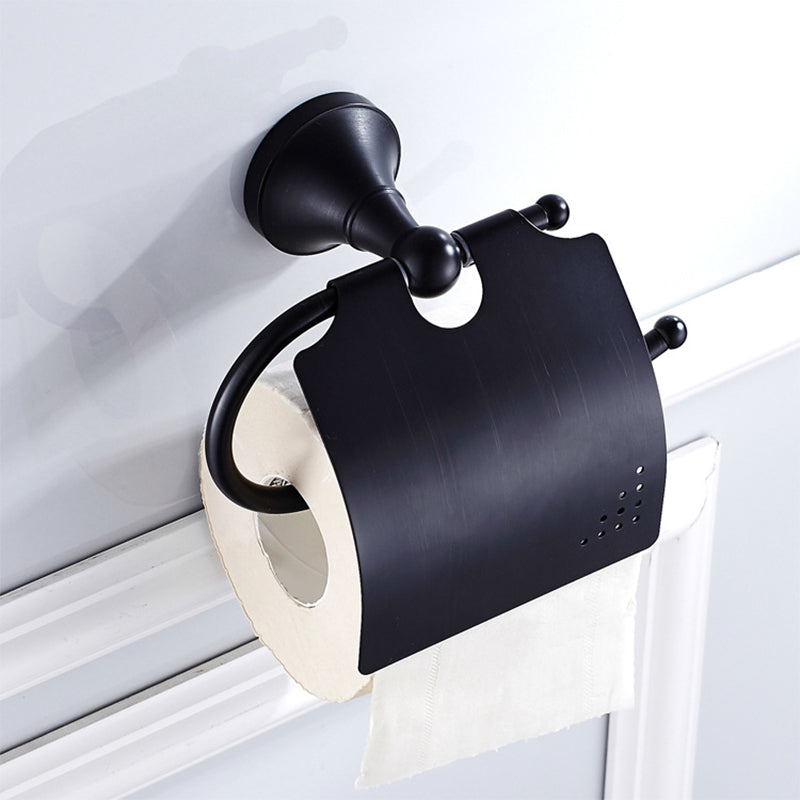 BowLift | Metal Bathroom Set 4-piece Traditional Style Black Bathroom Accessory Set