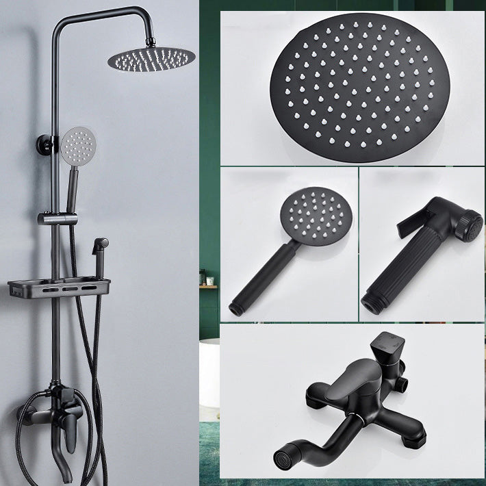 BowLift | Adjustable Spray Sample Shower Combination Metal Shower Fitting Arm Shower Head with Slip Bar