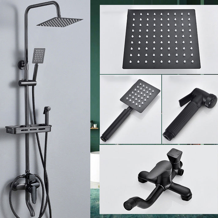 BowLift | Adjustable Spray Sample Shower Combination Metal Shower Fitting Arm Shower Head with Slip Bar