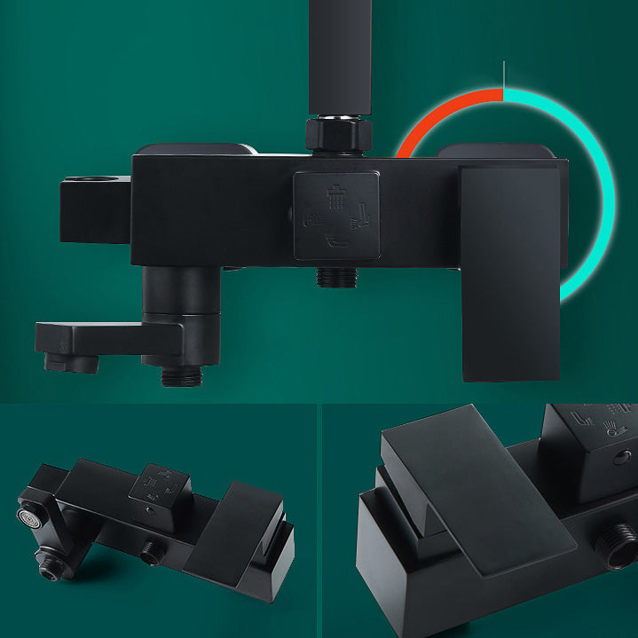 BowLift | Adjustable Spray Sample Shower Combination Metal Shower Fitting Arm Shower Head with Slip Bar