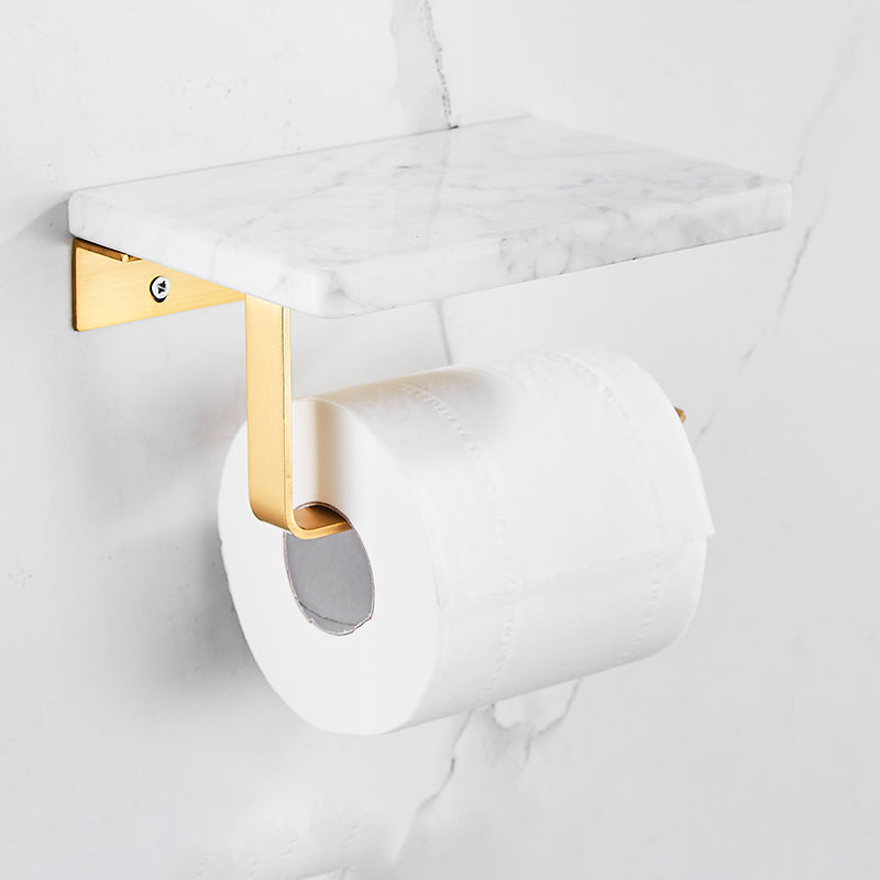 BowLift | Metal and Marble Bathroom Accessory Single or in Set in Gold