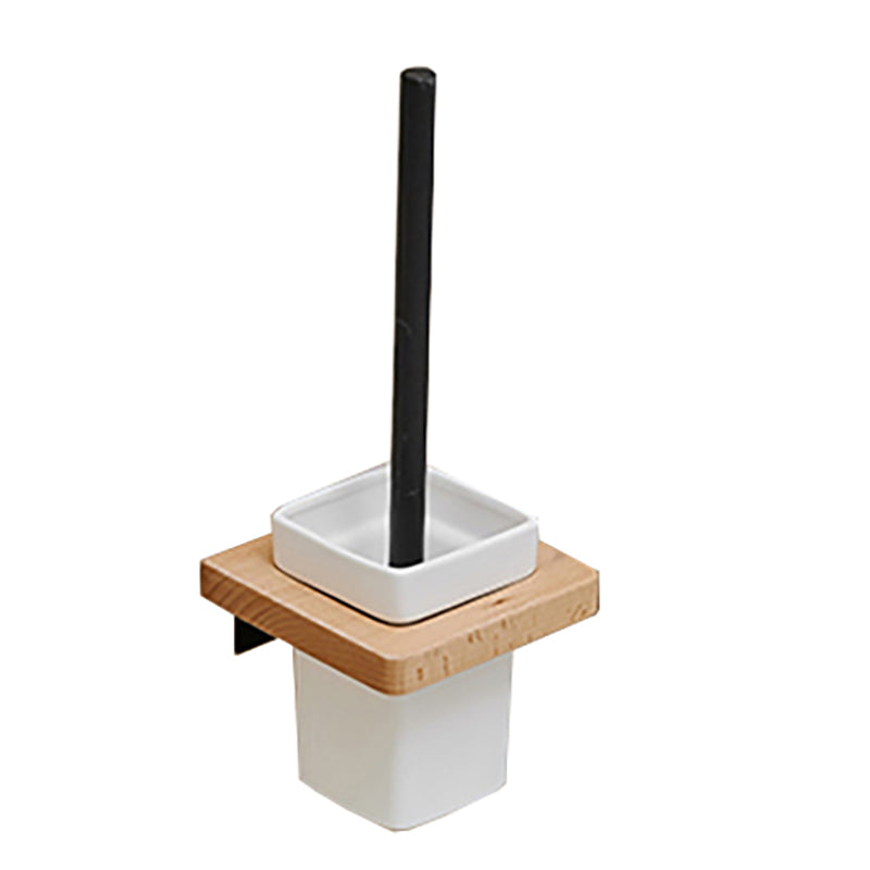 BowLift | Metal and wood bathroom accessories as a single piece or in a set in black