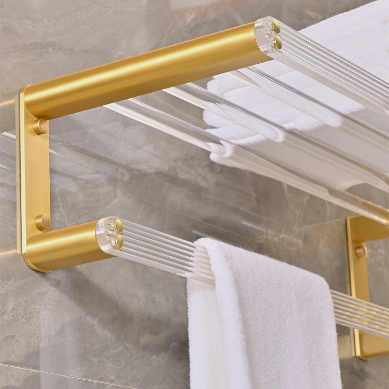 BowLift | Metal and acrylic bathroom accessories as a single piece or in a set in gold