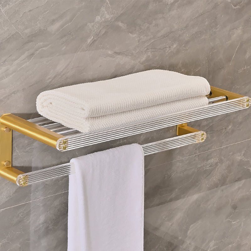 BowLift | Metal and acrylic bathroom accessories as a single piece or in a set in gold