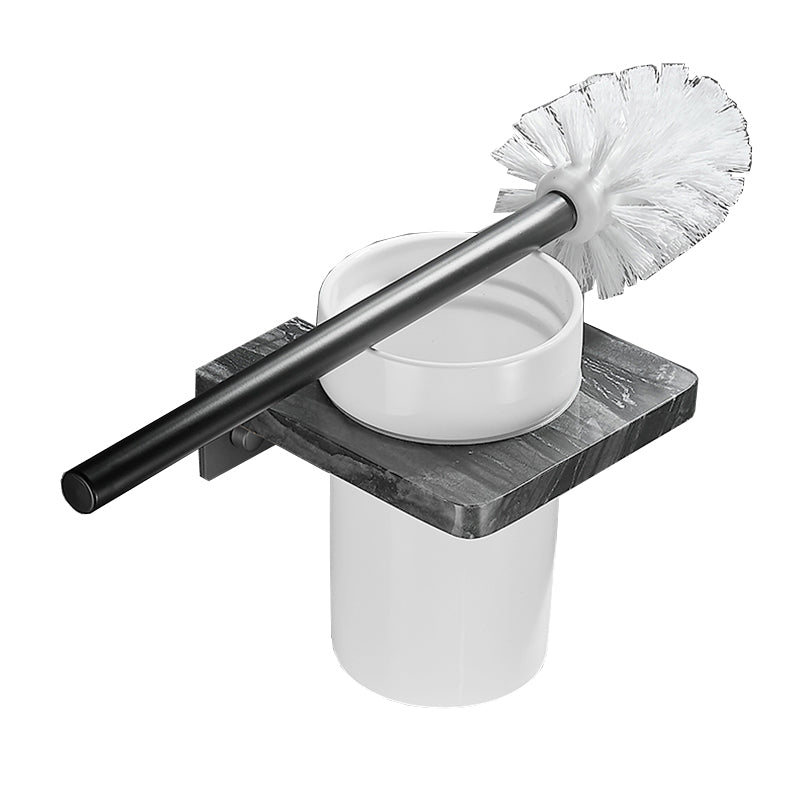 BowLift | Metal and marble bathroom accessories as a single piece or as a set in black