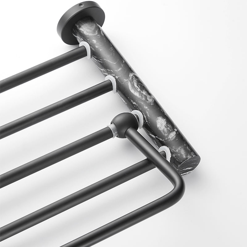 BowLift | Metal and marble bathroom accessories as a single piece or as a set in black
