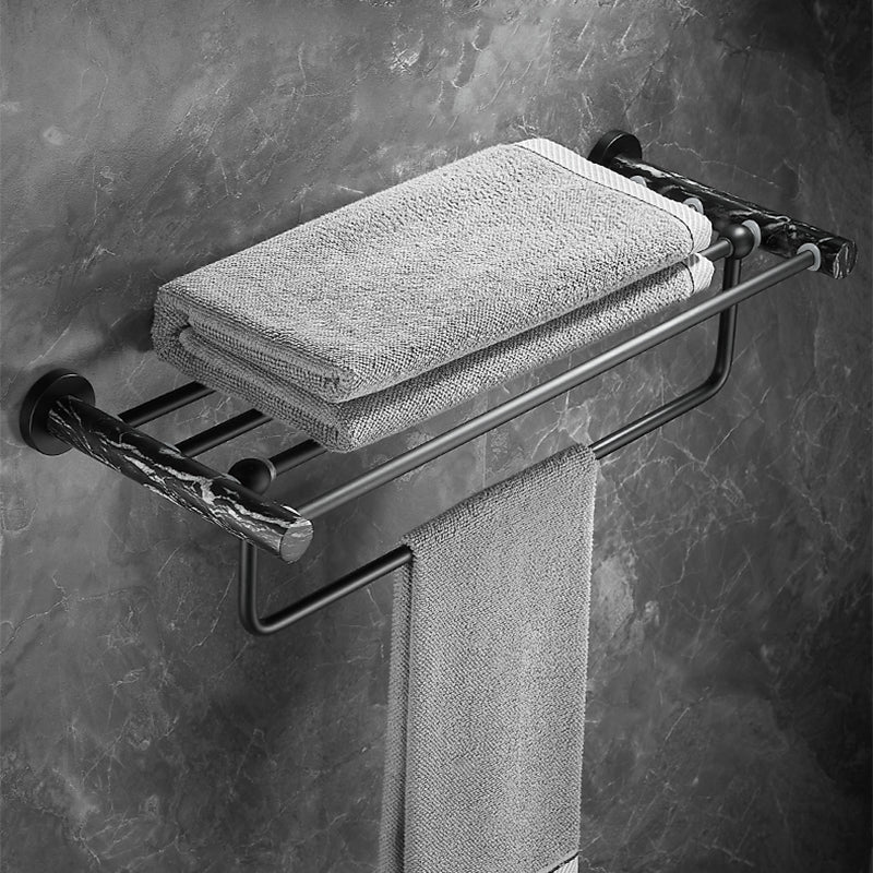 BowLift | Metal and marble bathroom accessories as a single piece or as a set in black