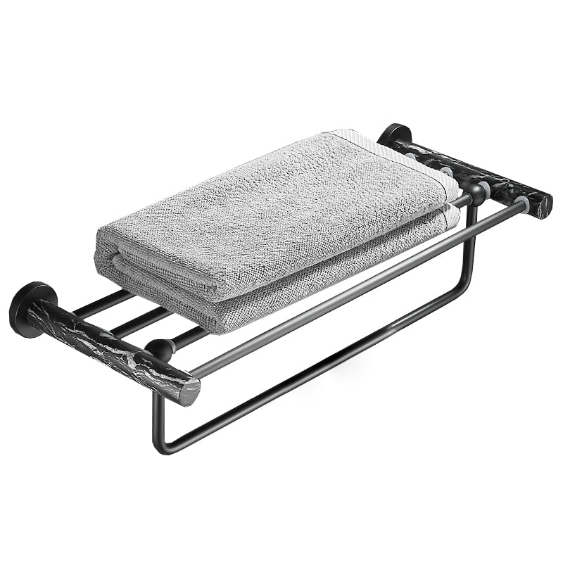 BowLift | Metal and marble bathroom accessories as a single piece or as a set in black