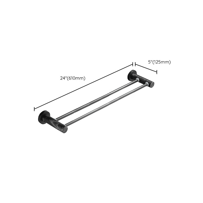 BowLift | Metal and marble bathroom accessories as a single piece or as a set in black