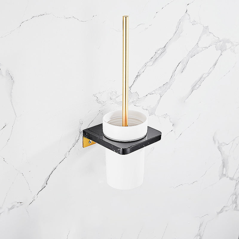 BowLift | Metal and Marble Bathroom Minimalist Accessory as a Single Piece or in a Set in Gold