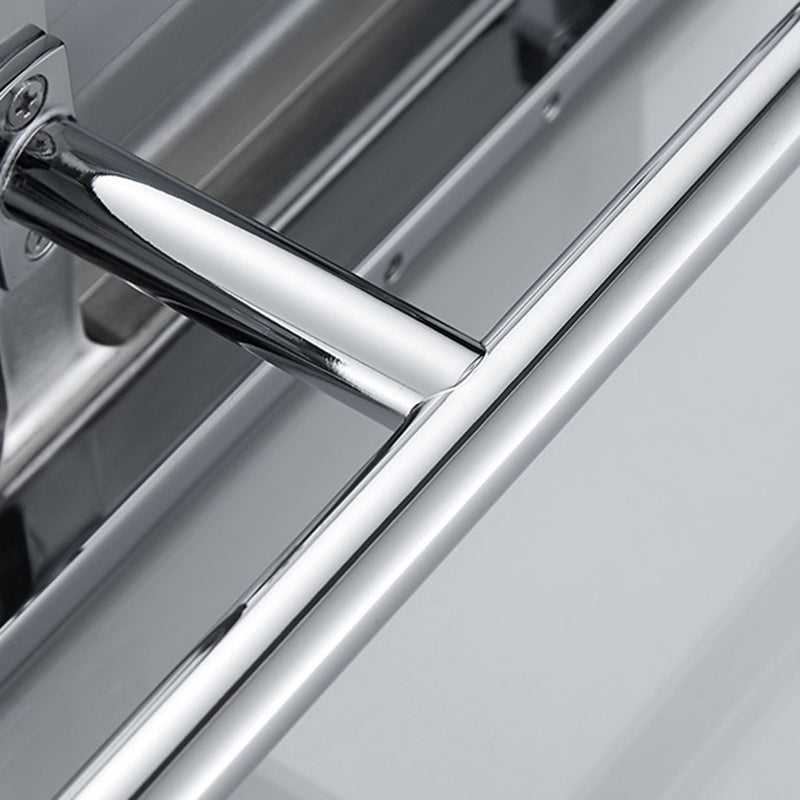 BowLift | Contemporary 2-piece bathroom set made of polished chrome stainless steel toilet paper holder