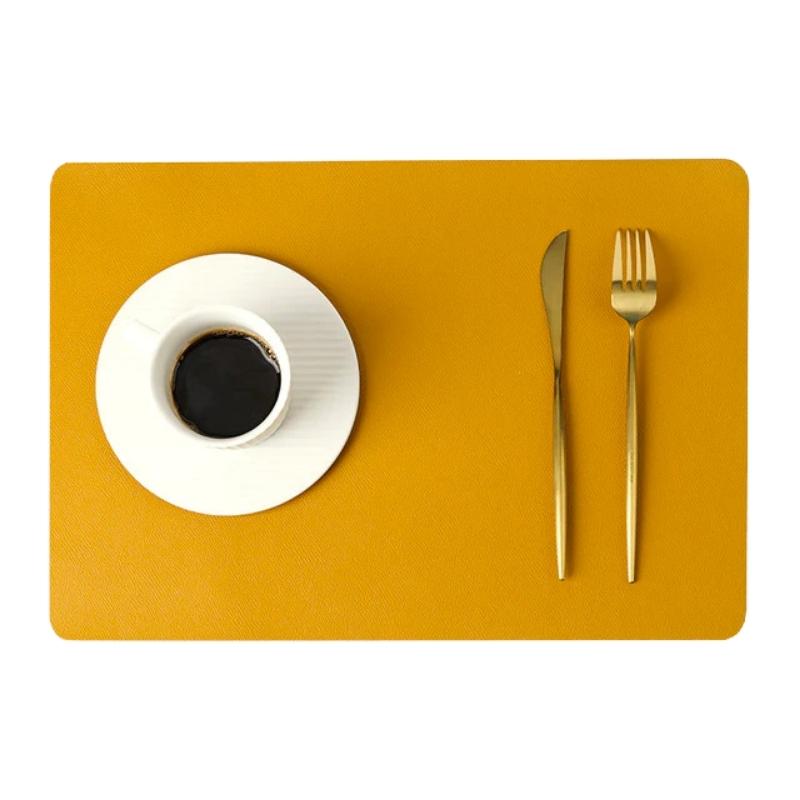 BowLift | Modern Rectangular Waterproof PU Leather Place Mats