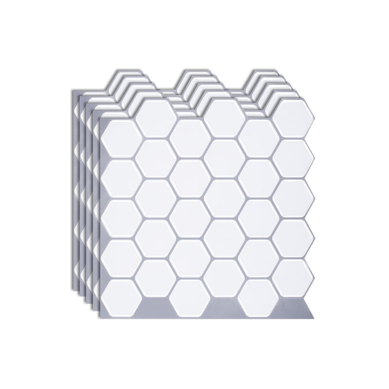 BowLift | Hexagon Wall Tile Fat-Resistant Steel and Kitchen Paper Wallpaper