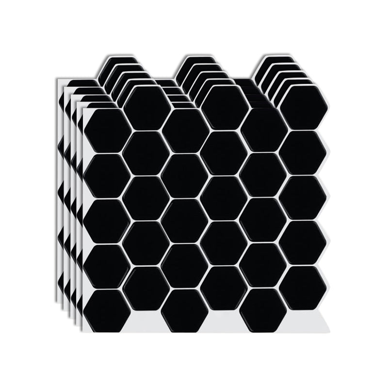 BowLift | Hexagon Wall Tile Fat-Resistant Steel and Kitchen Paper Wallpaper