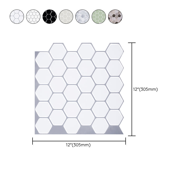 BowLift | Hexagon Wall Tile Fat-Resistant Steel and Kitchen Paper Wallpaper