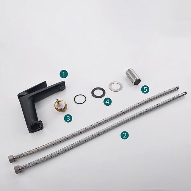 BowLift | Glam Copper Vessel Faucet Lever Handles Low Arc Vessel Faucet for Bathroom