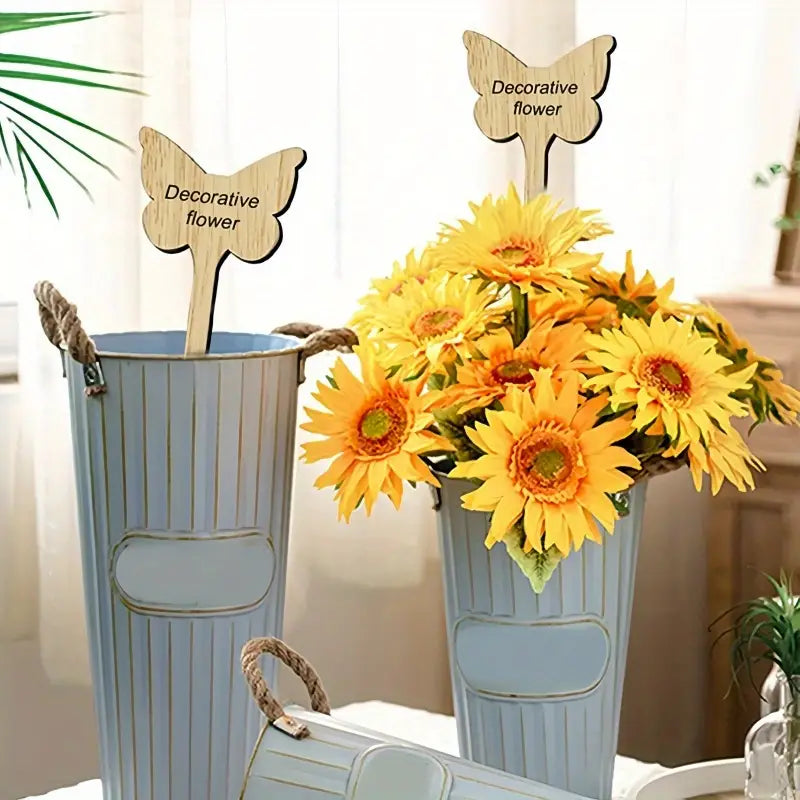 BowLift | Plant labels made of wood for garden and balcony ā Rewritable labels for herbs and plants