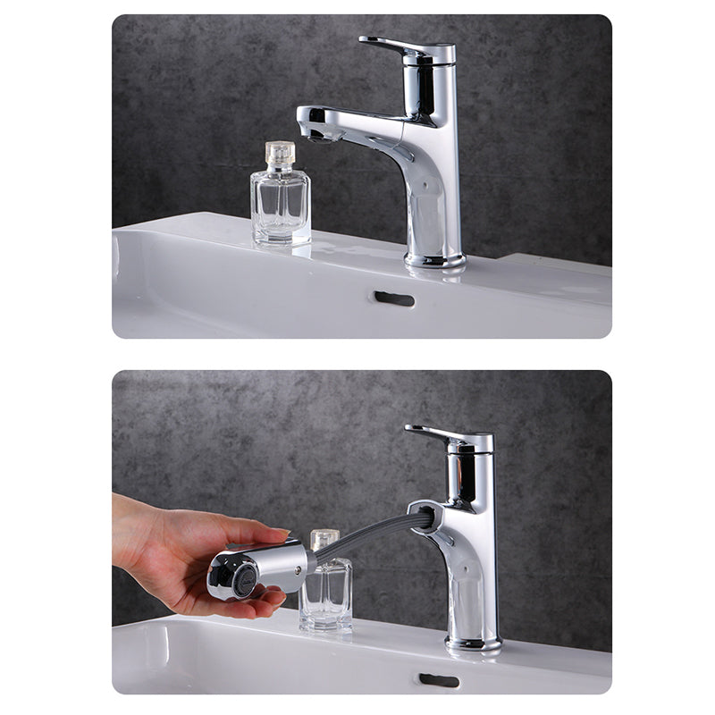 BowLift | Contemporary Basin Faucet Copper Pure Color Single Lever Retractable Basin Faucet