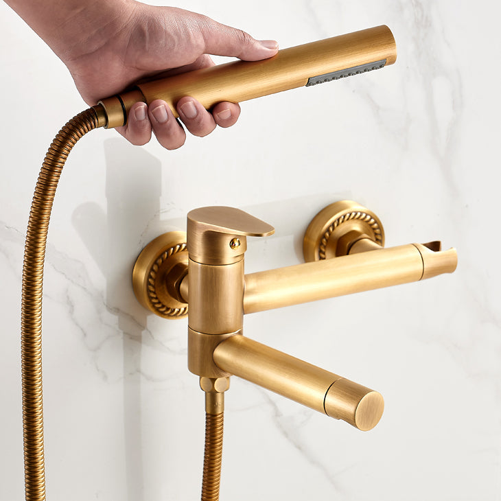 BowLift | Contemporary Wall Mounted Bathtub Filler Single Handle Metal Faucet
