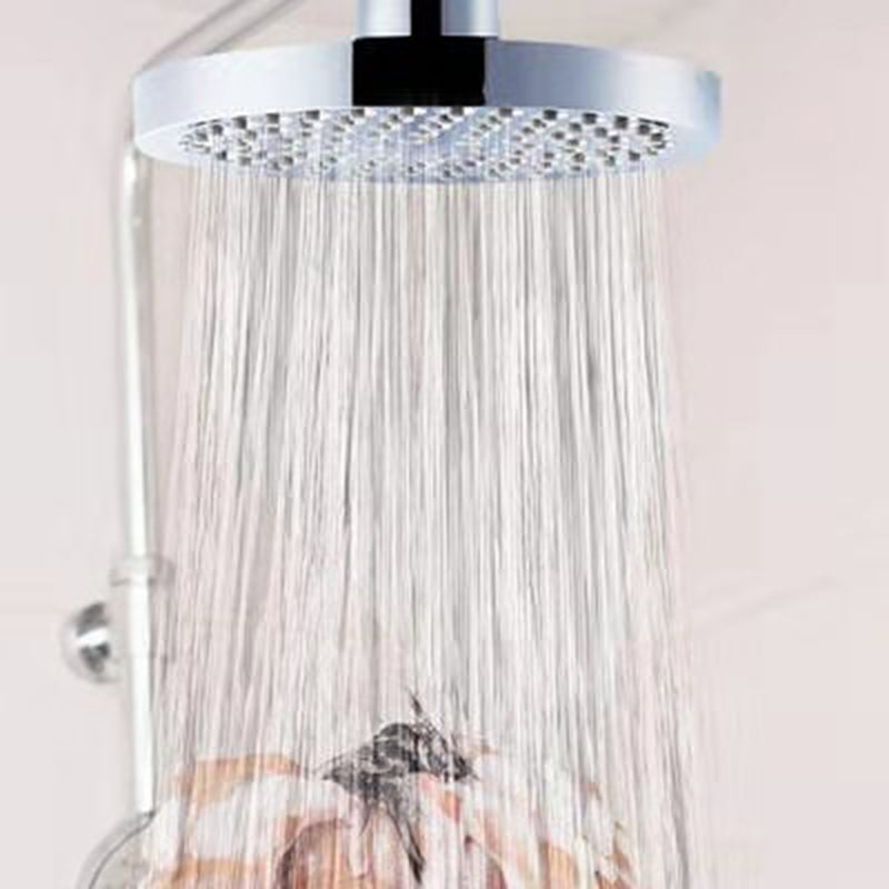 BowLift | Contemporary Shower Combination Fixed Shower Head Stainless Steel Wall Mounted Round Shower Head