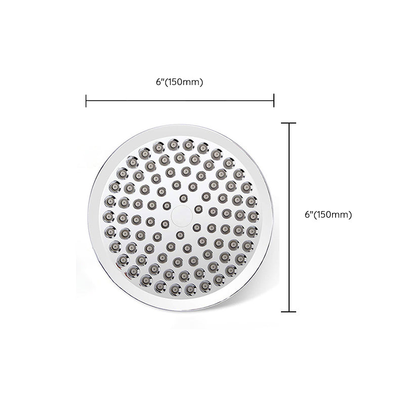 BowLift | Contemporary Shower Combination Double Shower Head Chrome Wall Mount Round Shower Head
