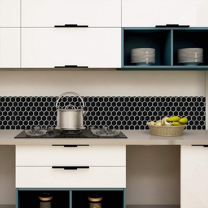 BowLift | Hexagonal Peel & Stick Tile Stain-Resistant Plastic Peel & Stick Tile for Shower