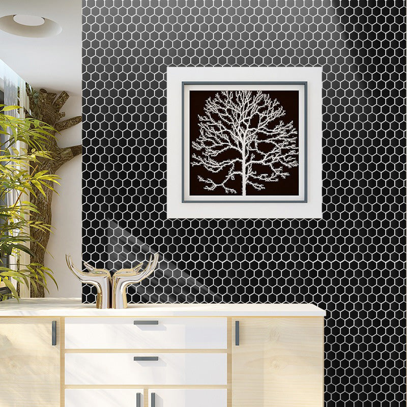 BowLift | Hexagonal Peel & Stick Tile Stain-Resistant Plastic Peel & Stick Tile for Shower