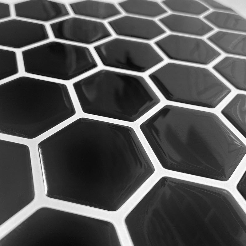 BowLift | Hexagonal Peel & Stick Tile Stain-Resistant Plastic Peel & Stick Tile for Shower