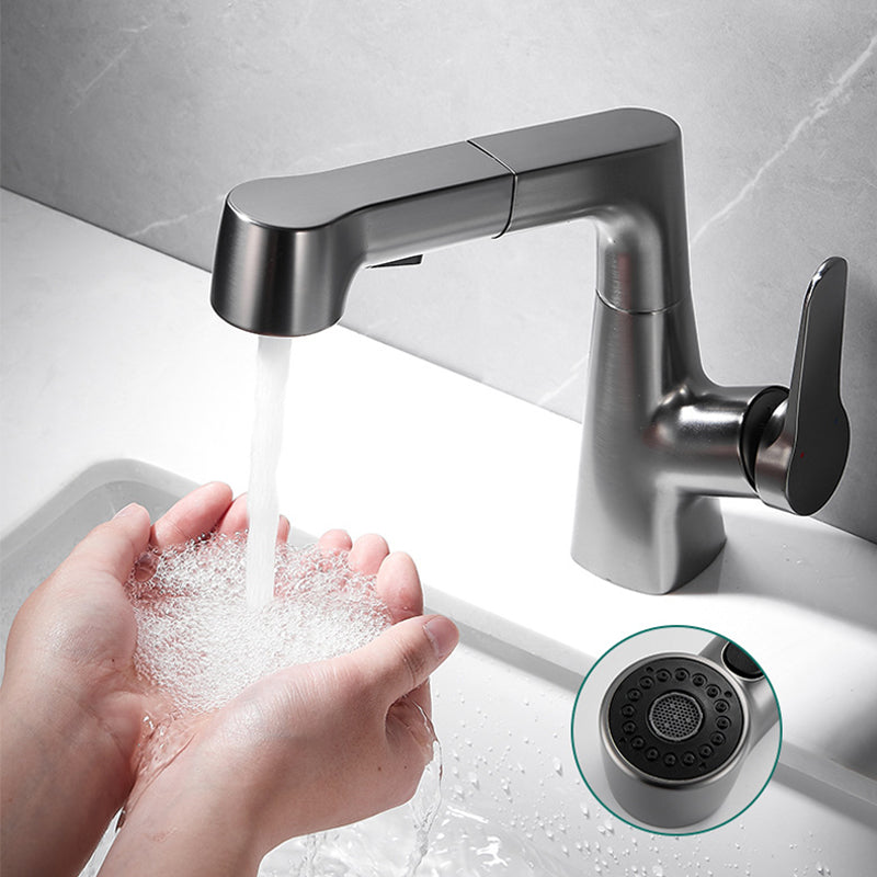 BowLift | Extendable Vessel Water Tap Modern Sink Faucet with a Lever Handle