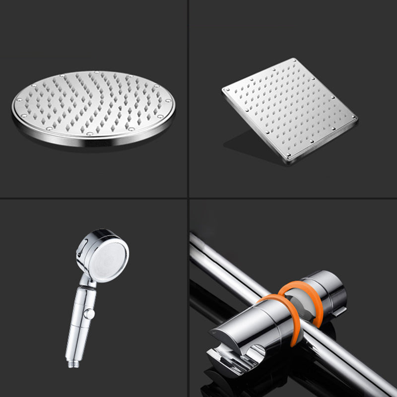 BowLift | Contemporary Style Shower Head Bathroom Fixed Shower Head with Round and Square Shape