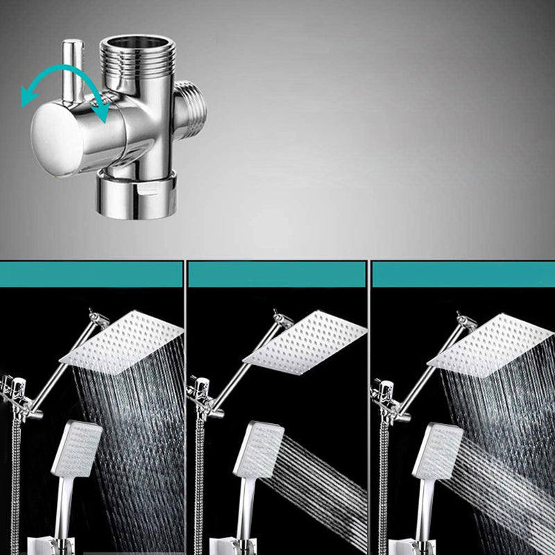BowLift | Contemporary Shower Combination Dual Shower Head Ceiling Mounted Metal Square Shower Head